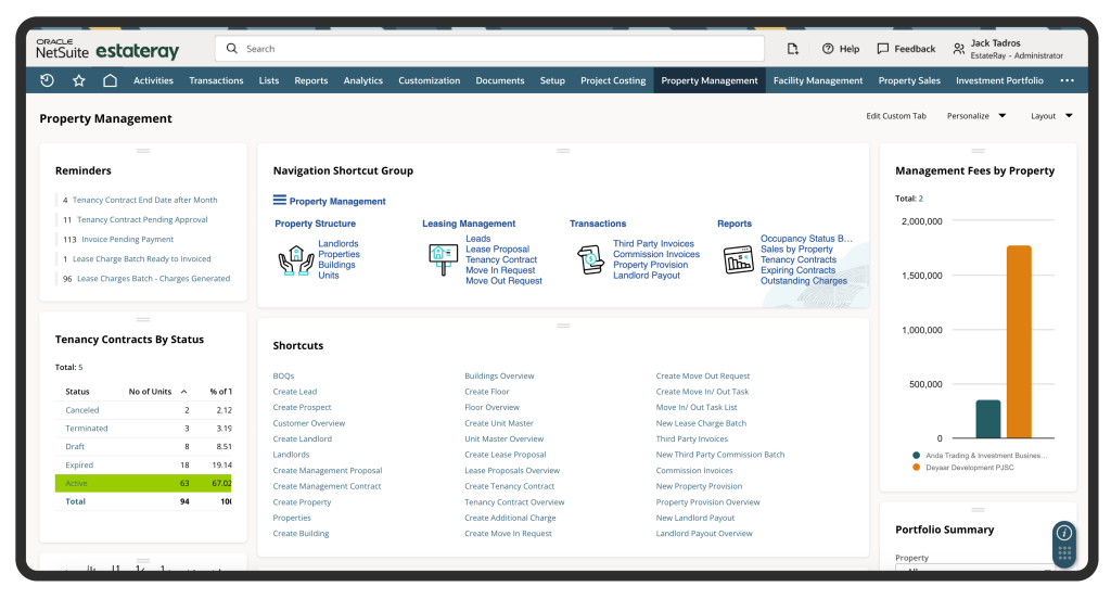 NetSuite Property Sales Management